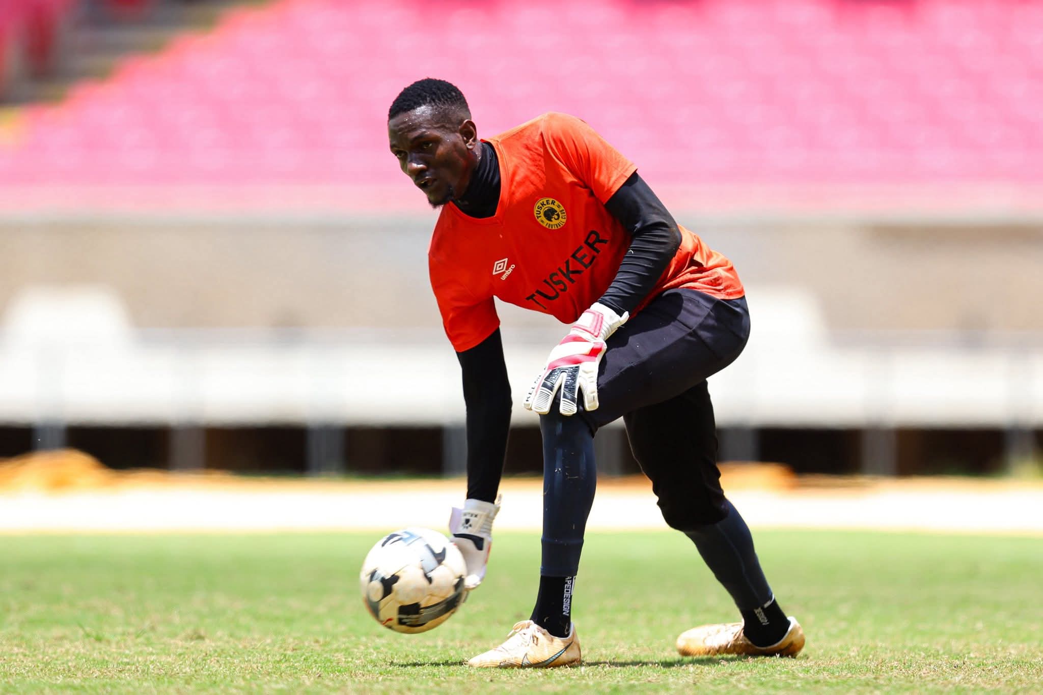 Goalkeeper wearing Adidas Predator Pro gloves